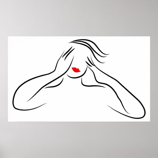 Line Lady Poster (Vorne)