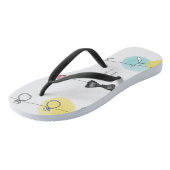 Line Line Ribbon Shoes in White Badesandalen (Schrägansicht)