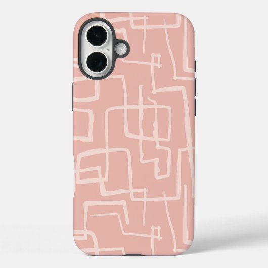 Line Maze Lmon Pink Case-Mate iPhone Hülle (Rückseite)