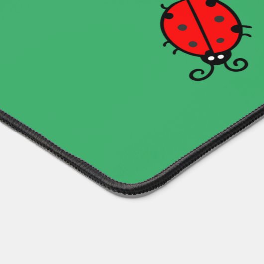 Line of Lady Bugs Design Desk Mat Schreibtischunterlage (Ecke)