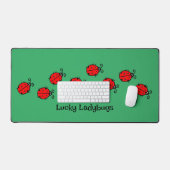 Line of Lady Bugs Design Desk Mat Schreibtischunterlage (Tastatur & Maus)