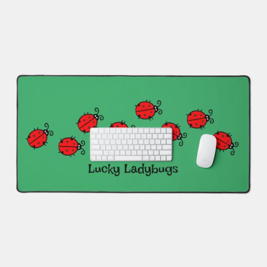 Line of Lady Bugs Design Desk Mat Schreibtischunterlage (Tastatur & Maus)