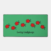 Line of Lady Bugs Design Desk Mat Schreibtischunterlage (Vorderseite)