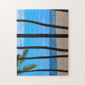 Line of Palms - Strand - Ocean Puzzle (Vertikal)