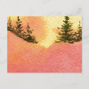 "Line of Pine #2" Landstraßen Postkarte
