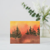 "Line of Pine" Landstrassen Postkarte (Stehend Vorderseite)