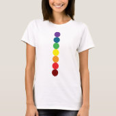 line of rainbow circle chakra T-Shirt (Vorderseite)