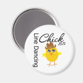 Line Tancing Chick Magnet (Vorderseite/Rückseite)