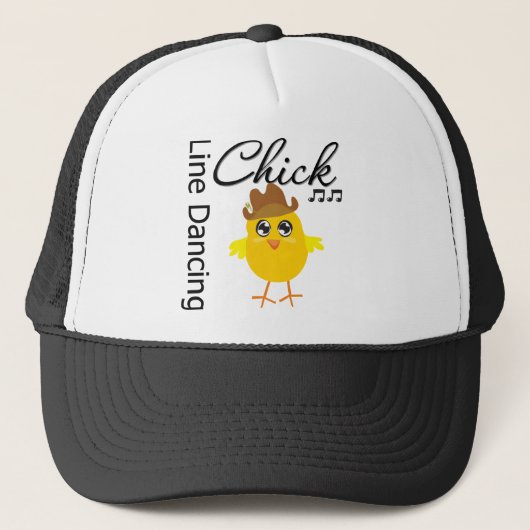 Line Tancing Chick Truckerkappe (Vorderseite)