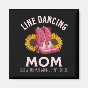 Line Tancing Mama Muttertag Western Magnet