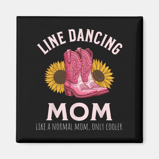 Line Tancing Mama Muttertag Western Magnet (Vorne)