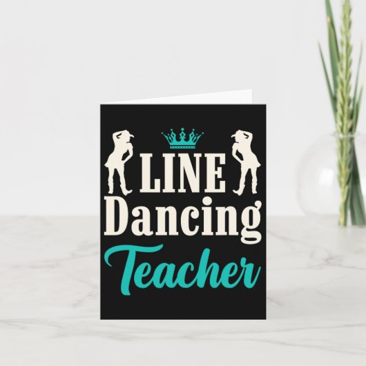 Line Tancing Teacher Karte (Vorderseite)