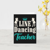 Line Tancing Teacher Karte (Gelbe Blume)