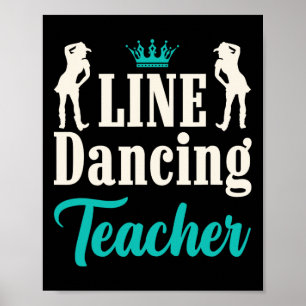 Line Tancing Teacher Poster