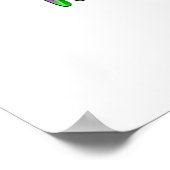 Line Tanzen macht mich glücklich Poster (Ecke)