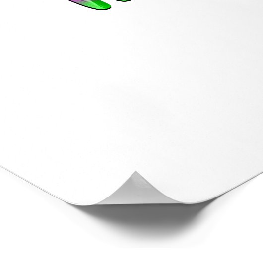 Line Tanzen macht mich glücklich Poster (Ecke)