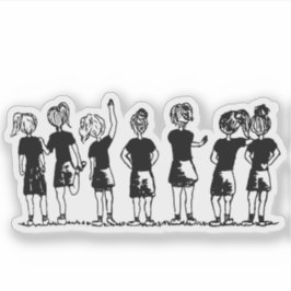 Line - Ultimate Frisbee Aufkleber