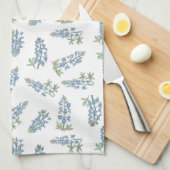 Line- und Wash-Bluebonnet-Muster Geschirrtuch (Viertel Falte)