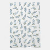 Line- und Wash-Bluebonnet-Muster Geschirrtuch (Vertikal)