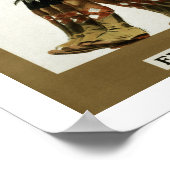 Line Up Boys (weiß) Poster (Ecke)