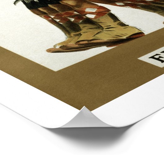 Line Up Boys (weiß) Poster (Ecke)