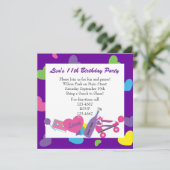 Line-Up der 80er Jahre Einladung (Stehend Vorderseite)