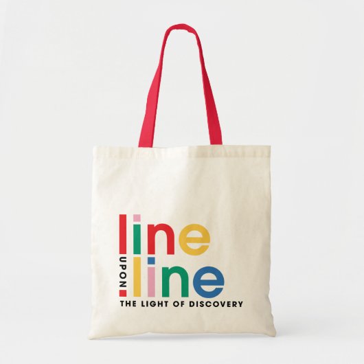 Line Upon Line-Tasche Tragetasche (Vorne)