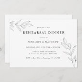 Line Zeichnend Folage Leaf Probe Dinner (Vorne/Hinten)