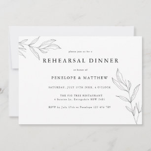 Line Zeichnend Folage Leaf Probe Dinner