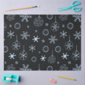 Line Zeichnend Ornamente und Schneeflocken Weihnac Seidenpapier (Basteln)