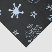 Line Zeichnend Ornamente und Schneeflocken Weihnac Seidenpapier (Ausschnitt)