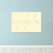 Linea Divisoria Entre Mexico 1 Leinwanddruck (Insitu (Holzboden))