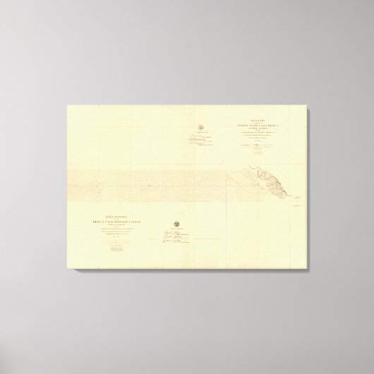 Linea Divisoria Entre Mexico 1 Leinwanddruck (Vorderseite)