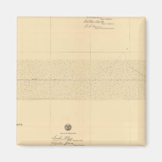 Linea Divisoria Entre Mexico 1 Magnet (Vorne)