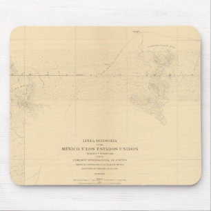 Linea Divisoria Entre Mexico 3 Mousepad