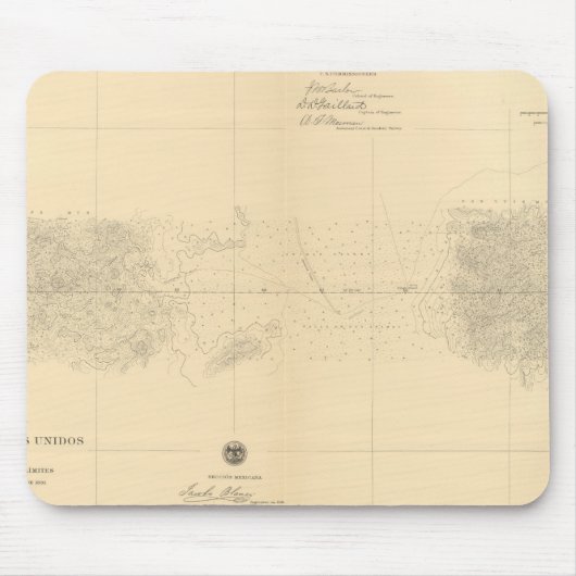 Linea Divisoria Entre Mexico 5 Mousepad (Vorne)