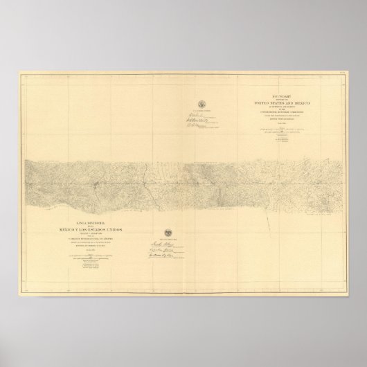 Linea Divisoria Entre Mexico 8 Poster (Vorne)