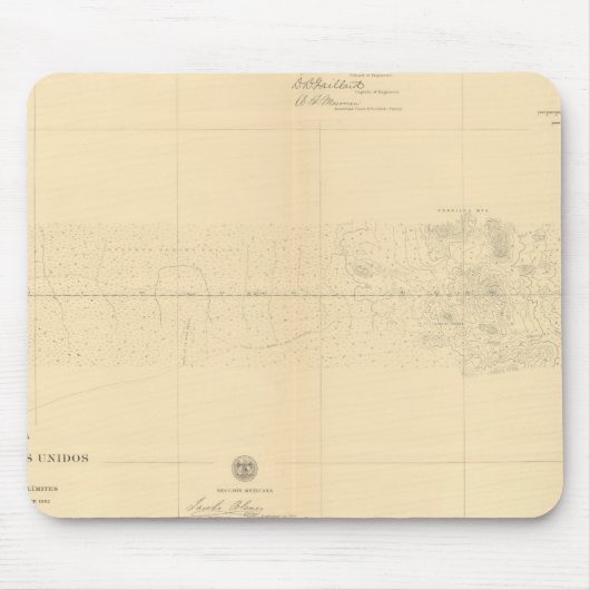 Linea Divisoria Entre Mexiko 6 Mousepad (Vorne)