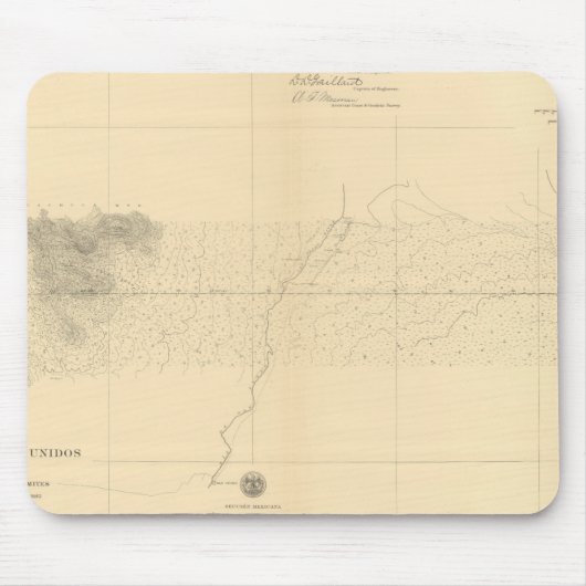 Linea Divisoria Entre Mexiko 7 Mousepad (Vorne)