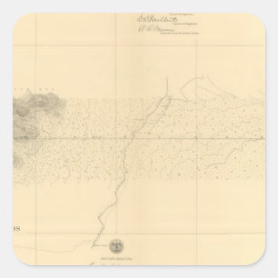 Linea Divisoria Entre Mexiko 7 Quadratischer Aufkleber