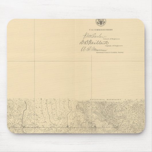 Linea Divisoria Entre Mexiko 8 Mousepad (Vorne)