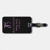 LineA rosa Honu Gepäckanhänger (Rückseite horizontal)