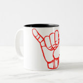 LineA Shaka Zweifarbige Tasse (Vorderseite Links)