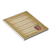 Lineal Papier Notizblock (angewinkelt)