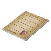 Lineal Papier Notizblock (Rotiert)
