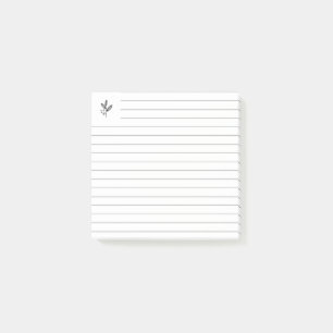 Lineale Linie mit Logo-Symbol Post-it Klebezettel