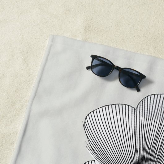 Linear Bloom Beach Handtuch (Beispiel)