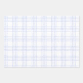 Linear Blue Lines And Stripes Pattern Papers Geschenkpapier Set (Vorderseite 3)