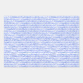 Linear Blue Lines And Stripes Pattern Papers Geschenkpapier Set (Vorderseite)
