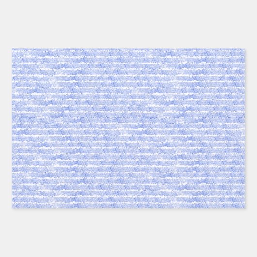 Linear Blue Lines And Stripes Pattern Papers Geschenkpapier Set (Vorderseite)